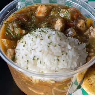 GUMBO & GARLIC BREAD